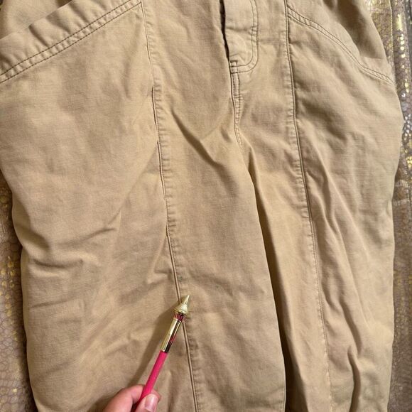Free People Ready To Run Cinch Waist Pants Trousers Tan Size Small Flawed - Picture 5 of 12